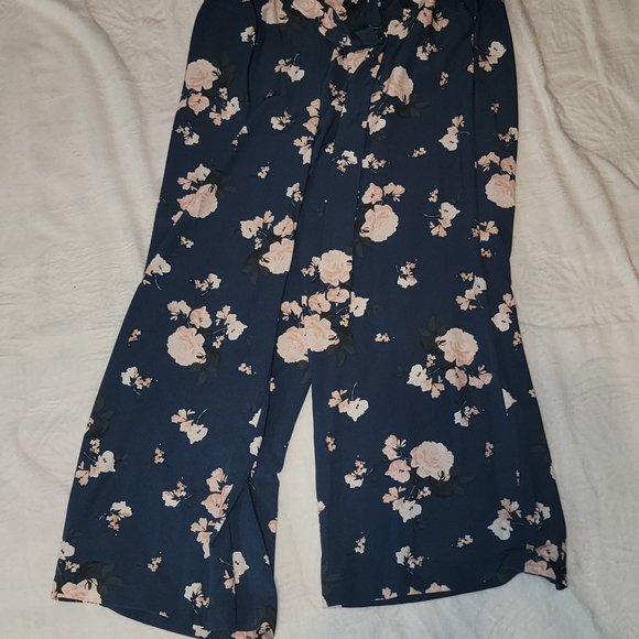 torrid Pants - Torrid Navy Floral Wide Leg Pants